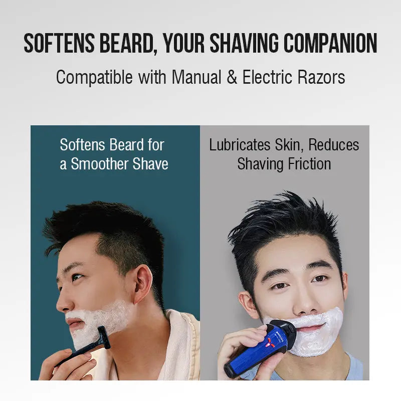 HARROMAN 2-in-1 Facial Cleansing & Shaving Stick | Softens Beard Roots Protects Skin Moisturizes Soothes Simple Convenient Travel Size Creamy Texture