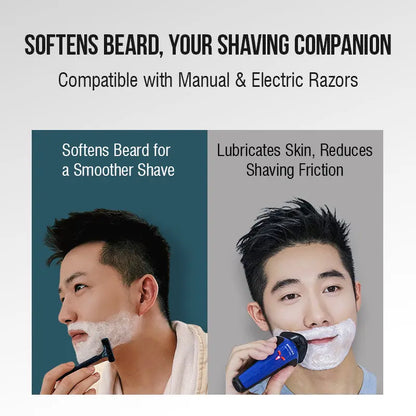 HARROMAN 2-in-1 Facial Cleansing & Shaving Stick | Softens Beard Roots Protects Skin Moisturizes Soothes Simple Convenient Travel Size Creamy Texture