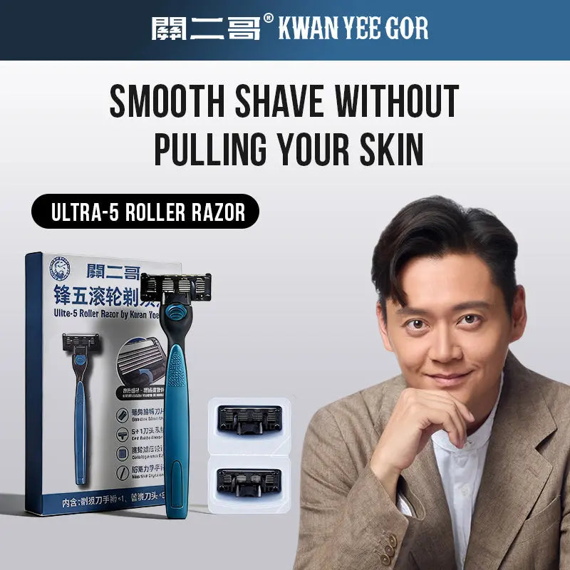 Harroman Razor – 5-Blade Platinum-Coated Shaver for Precision