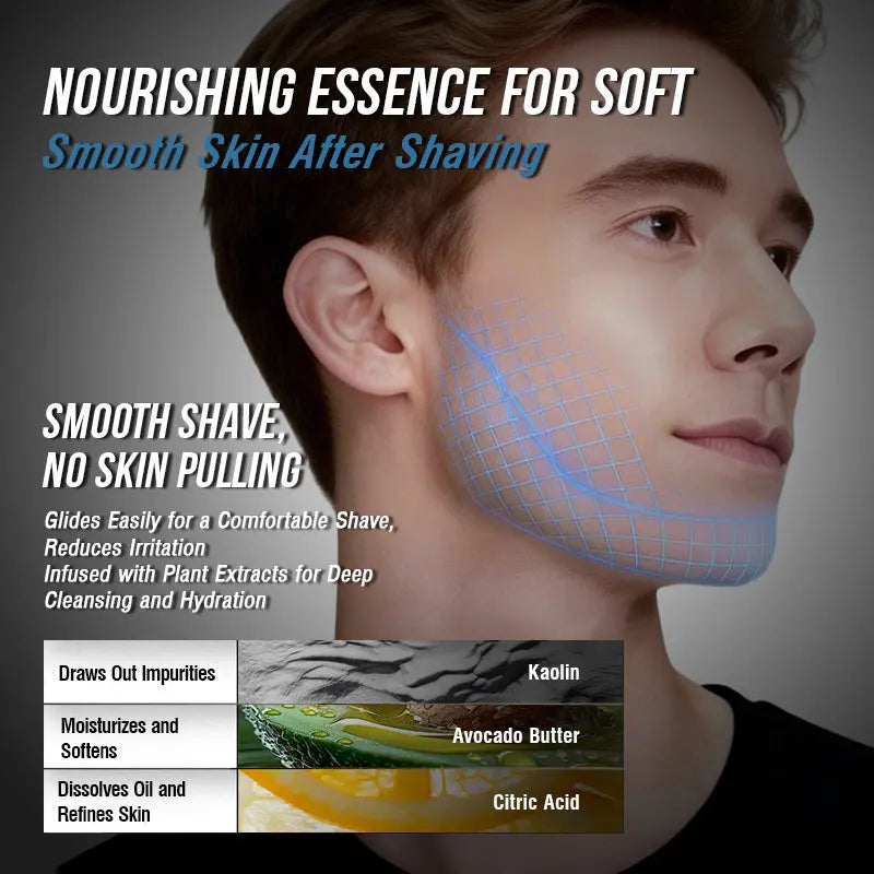 HARROMAN 2-in-1 Facial Cleansing & Shaving Stick | Softens Beard Roots Protects Skin Moisturizes Soothes Simple Convenient Travel Size Creamy Texture