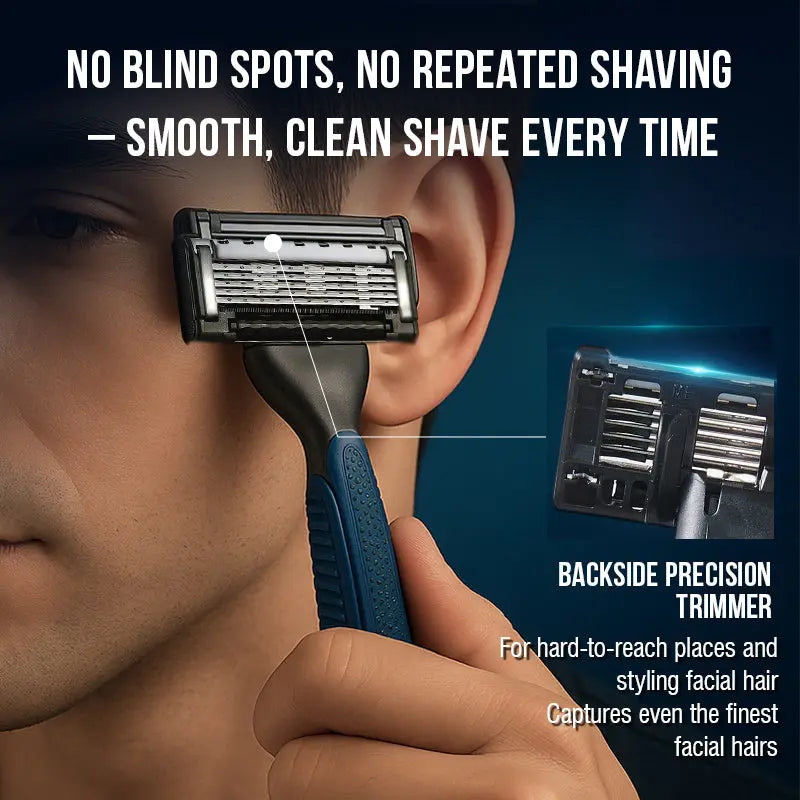 Harroman Razor – 5-Blade Platinum-Coated Shaver for Precision