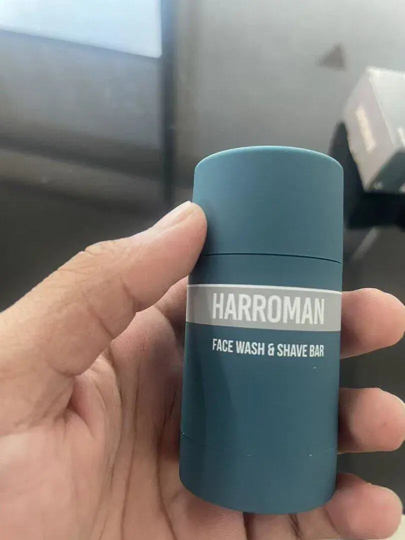 HARROMAN 2-in-1 Face Wash & Shave Stick