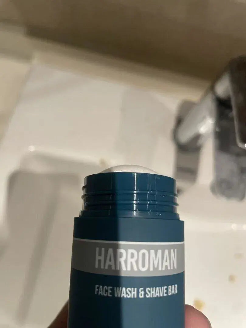 HARROMAN 2-in-1 Face Wash & Shave Stick