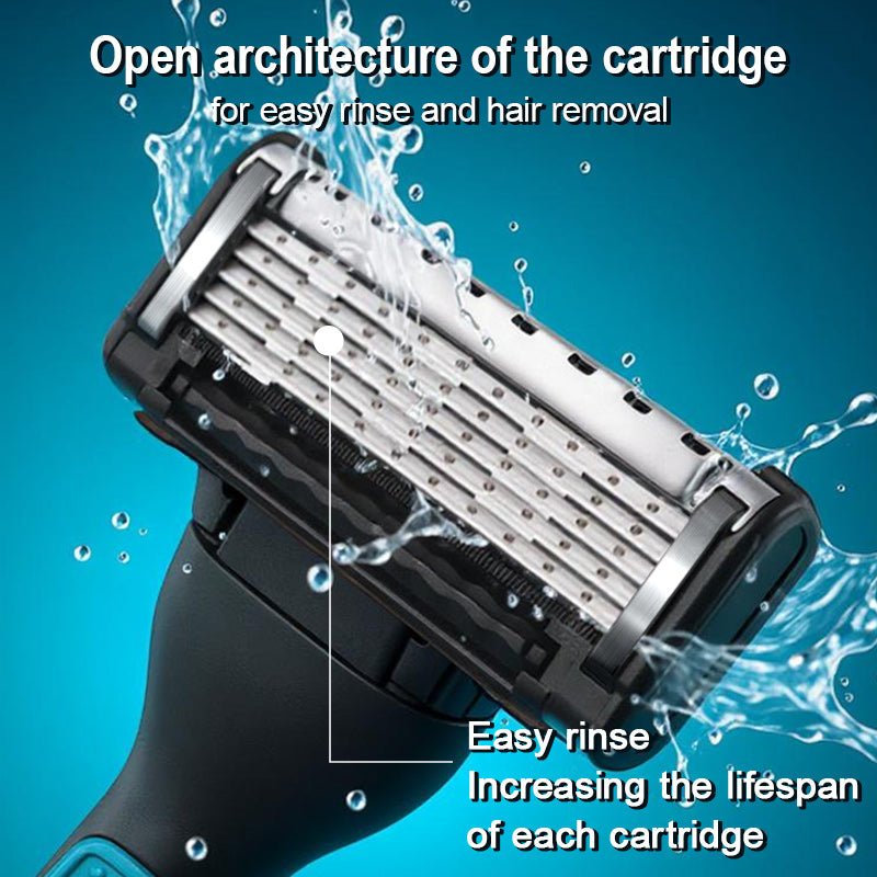 Harroman Razor – 5-Blade Platinum-Coated Shaver for Precision - HARROMAN