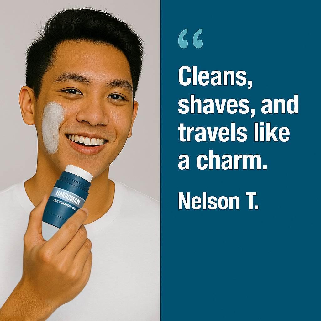 Harroman Shave Stick for Cuts | Natural Pre Shave Stick for Men - HARROMAN