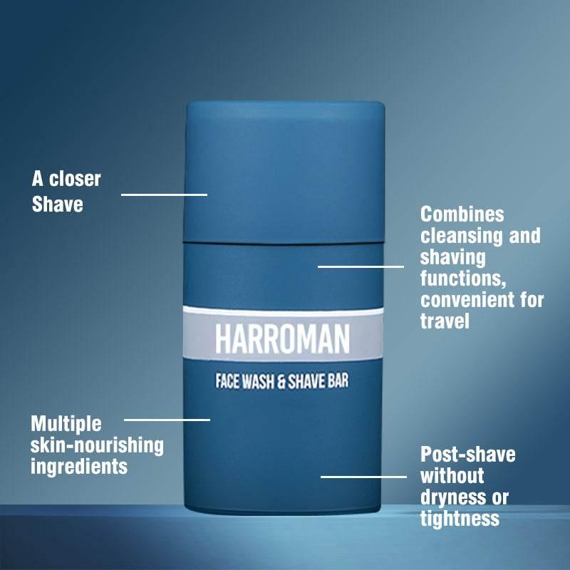 Harroman Shave Stick for Cuts | Natural Pre Shave Stick for Men - HARROMAN