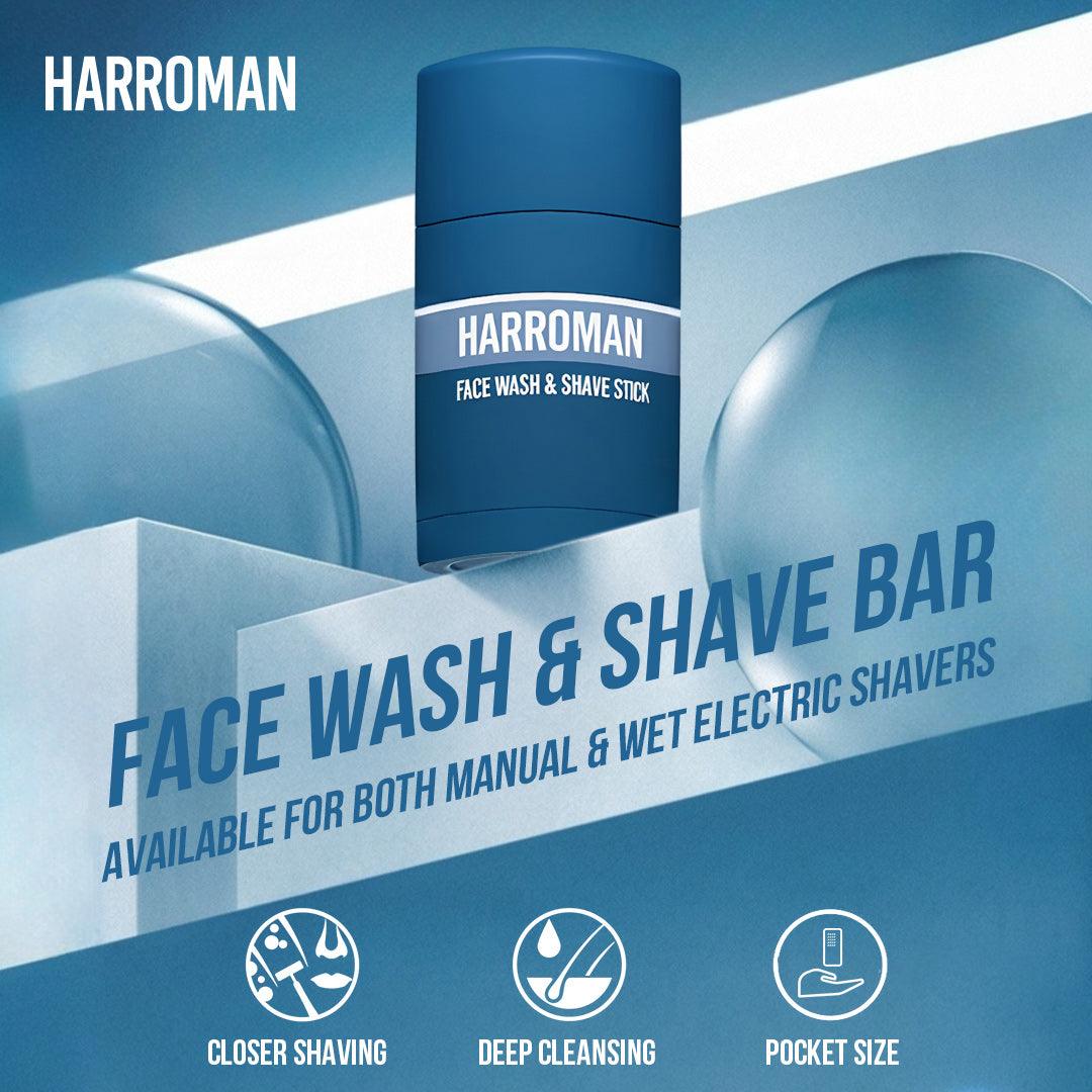 Harroman Shave Stick for Cuts | Natural Pre Shave Stick for Men - HARROMAN