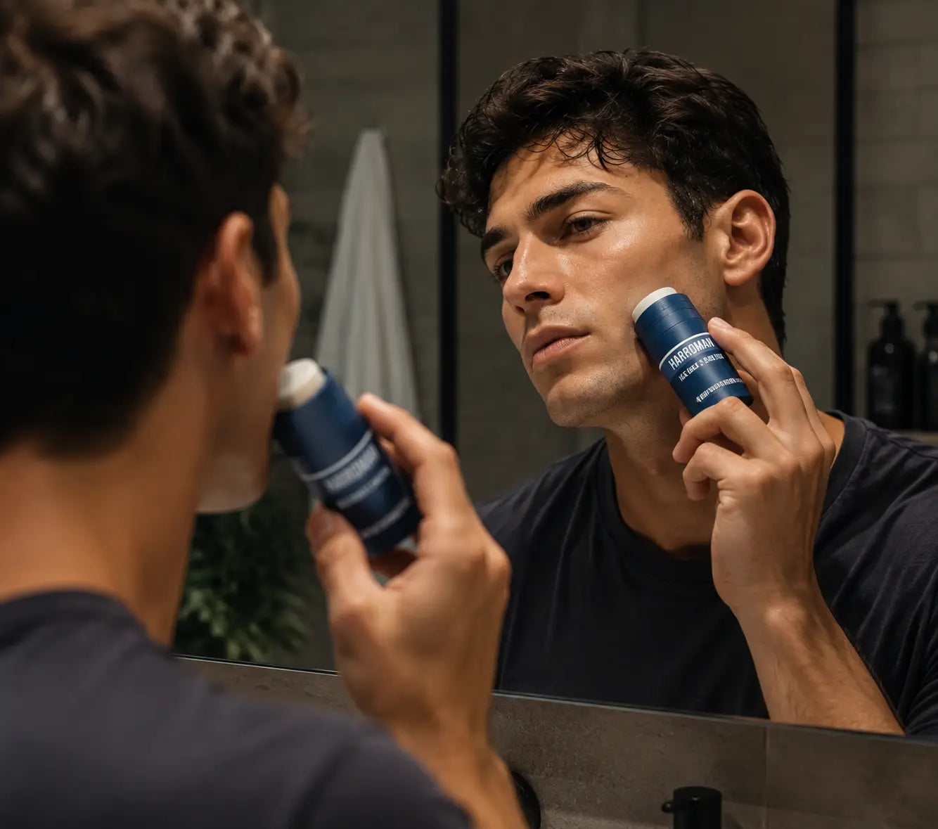 HARROMAN 2-in-1 Face Wash & Shave Stick
