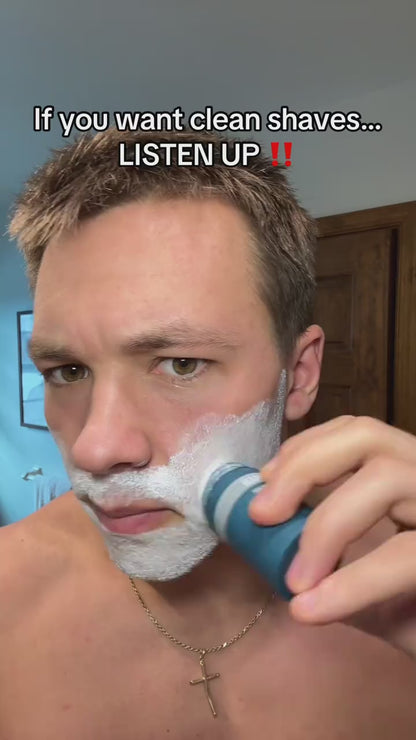 HARROMAN 2-in-1 Facial Cleansing & Shaving Stick | Softens Beard Roots Protects Skin Moisturizes Soothes Simple Convenient Travel Size Creamy Texture